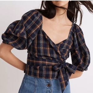 Madewell Sweetheart Wrap Top